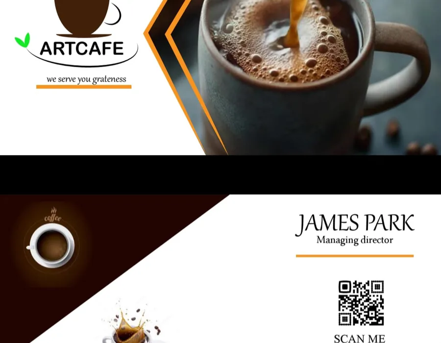 Artcafe Business Card project artwork by Alvin Kiprop