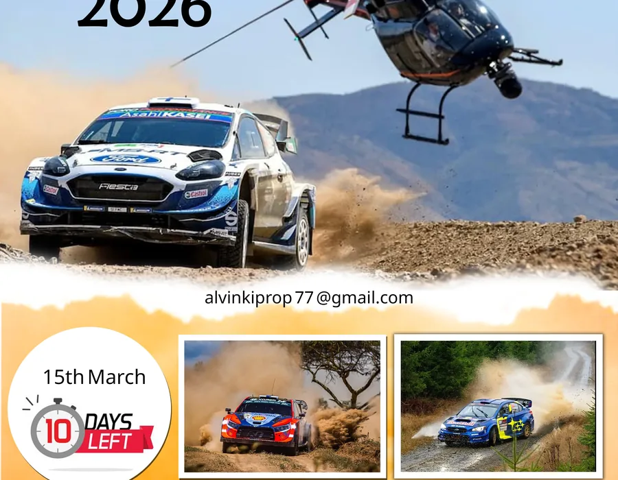 Safari rally poster project artwork by Alvin Kiprop